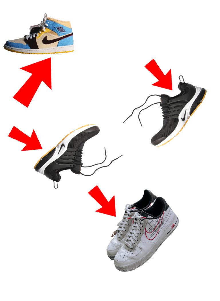 Focus on Different Angle for Photo Shooting of Shoe Images