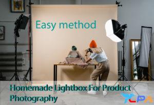 homemade lightbox for product photography